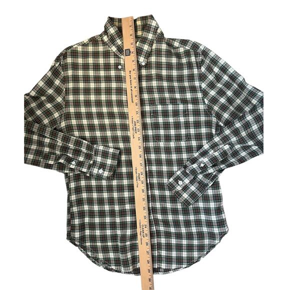 Band of Outsiders Button Down Shirt Plaid Cotton Sleeves Collar Casual Medium - Picture 8 of 10